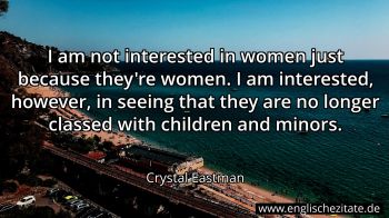 Englisches Zitat von Crystal Eastman als Bild