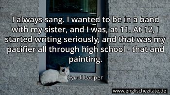 Englisches Zitat von Cyndi Lauper als Bild