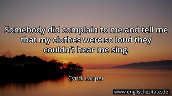 Englisches Zitat von Cyndi Lauper als Bild