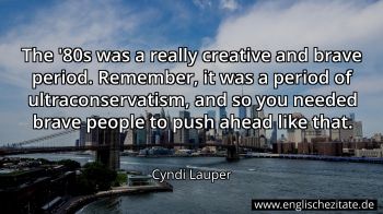 Englisches Zitat von Cyndi Lauper als Bild