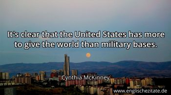Englisches Zitat von Cynthia McKinney als Bild