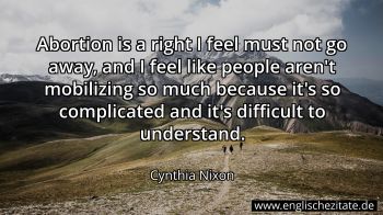 Englisches Zitat von Cynthia Nixon als Bild