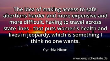 Englisches Zitat von Cynthia Nixon als Bild
