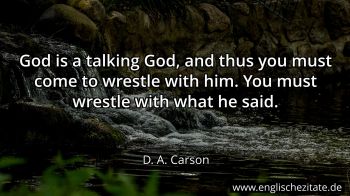 Englisches Zitat von D. A. Carson als Bild