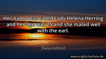 Englisches Zitat von Daisy Ashford als Bild