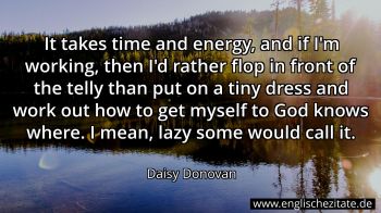 Englisches Zitat von Daisy Donovan als Bild
