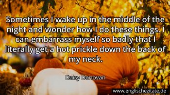 Englisches Zitat von Daisy Donovan als Bild
