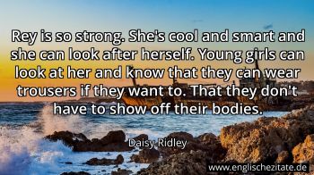 Englisches Zitat von Daisy Ridley als Bild