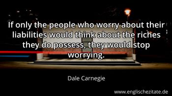 Englisches Zitat von Dale Carnegie als Bild