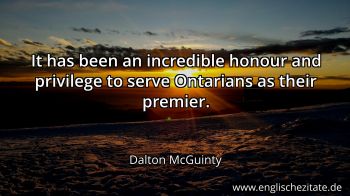 Englisches Zitat von Dalton McGuinty als Bild