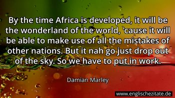 Englisches Zitat von Damian Marley als Bild