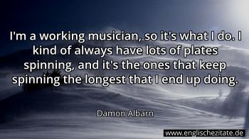 Englisches Zitat von Damon Albarn als Bild