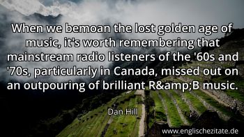 Englisches Zitat von Dan Hill als Bild