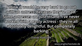 Englisches Zitat von Daniel Radcliffe als Bild
