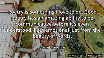 Englisches Zitat von Daniel Radcliffe als Bild