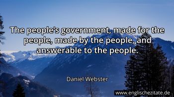 Englisches Zitat von Daniel Webster als Bild