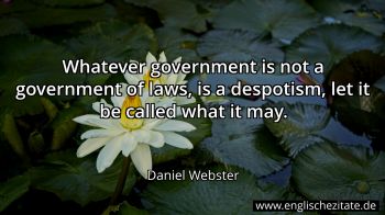 Englisches Zitat von Daniel Webster als Bild