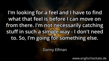 Englisches Zitat von Danny Elfman als Bild