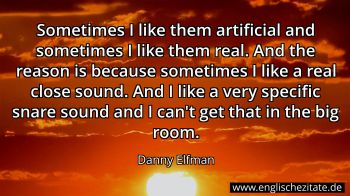 Englisches Zitat von Danny Elfman als Bild
