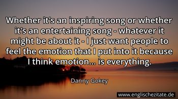 Englisches Zitat von Danny Gokey als Bild