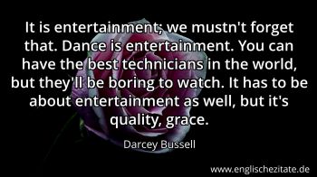 Englisches Zitat von Darcey Bussell als Bild