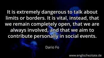 Englisches Zitat von Dario Fo als Bild