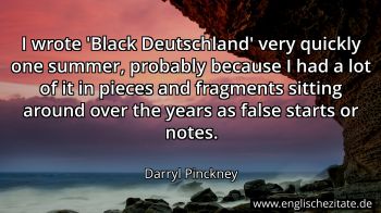 Englisches Zitat von Darryl Pinckney als Bild