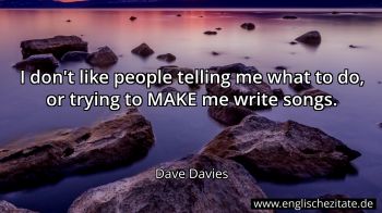 Englisches Zitat von Dave Davies als Bild