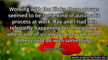 Englisches Zitat von Dave Davies als Bild