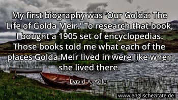 Englisches Zitat von David A. Adler als Bild
