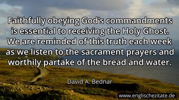 Englisches Zitat von David A. Bednar als Bild