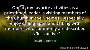 Englisches Zitat von David A. Bednar als Bild