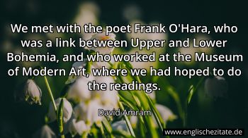 Englisches Zitat von David Amram als Bild
