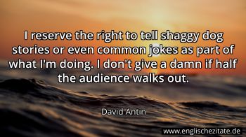 Englisches Zitat von David Antin als Bild