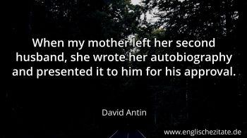 Englisches Zitat von David Antin als Bild