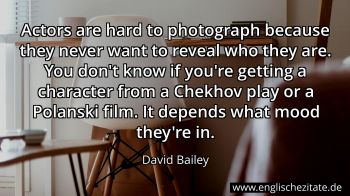 Englisches Zitat von David Bailey als Bild