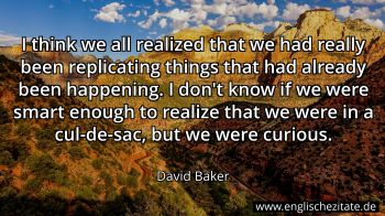 Englisches Zitat von David Baker als Bild