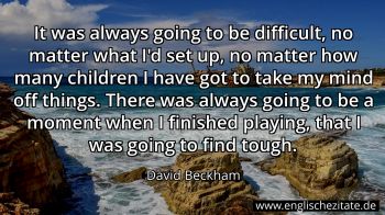 Englisches Zitat von David Beckham als Bild