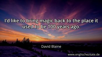 Englisches Zitat von David Blaine als Bild