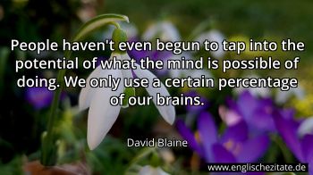 Englisches Zitat von David Blaine als Bild