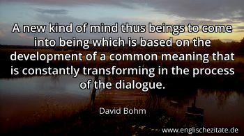 Englisches Zitat von David Bohm als Bild