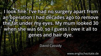 Englisches Zitat von David Cassidy als Bild