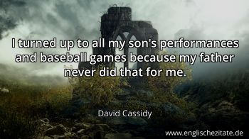 Englisches Zitat von David Cassidy als Bild