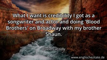 Englisches Zitat von David Cassidy als Bild