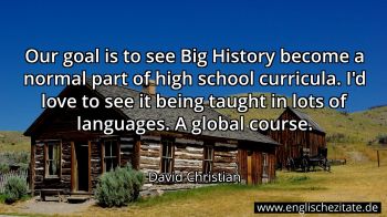 Englisches Zitat von David Christian als Bild