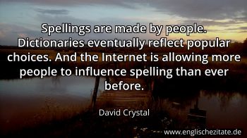Englisches Zitat von David Crystal als Bild