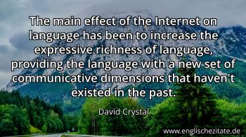 Englisches Zitat von David Crystal als Bild