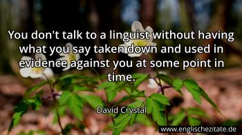 Englisches Zitat von David Crystal als Bild