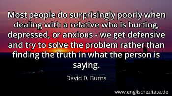 Englisches Zitat von David D. Burns als Bild