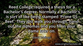 Englisches Zitat von David Eddings als Bild